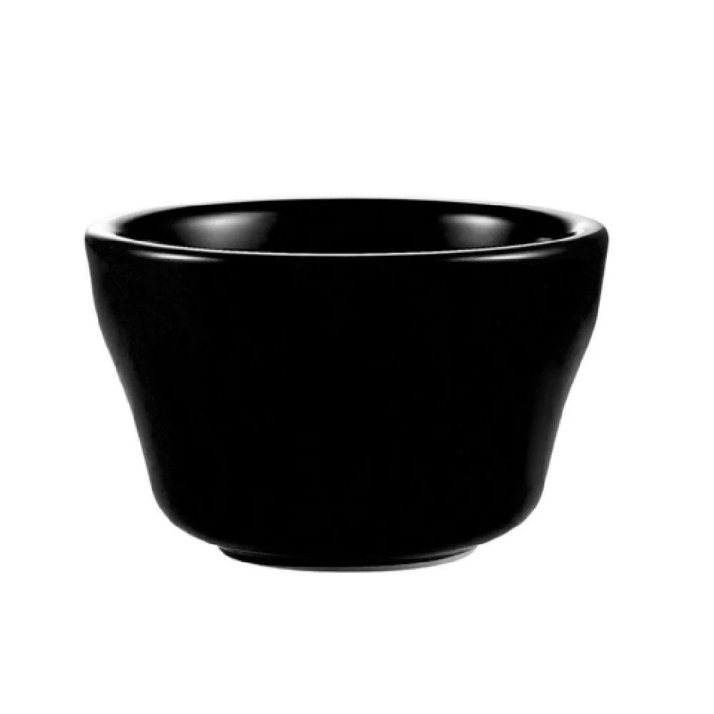 CAC China LV-4-BLK 7-1/4 Oz. Bouillon Cup Ceramic Round Black CAC China LV-4-BLK 7-1/4 Oz. Bouillon Cup Ceramic Round Black