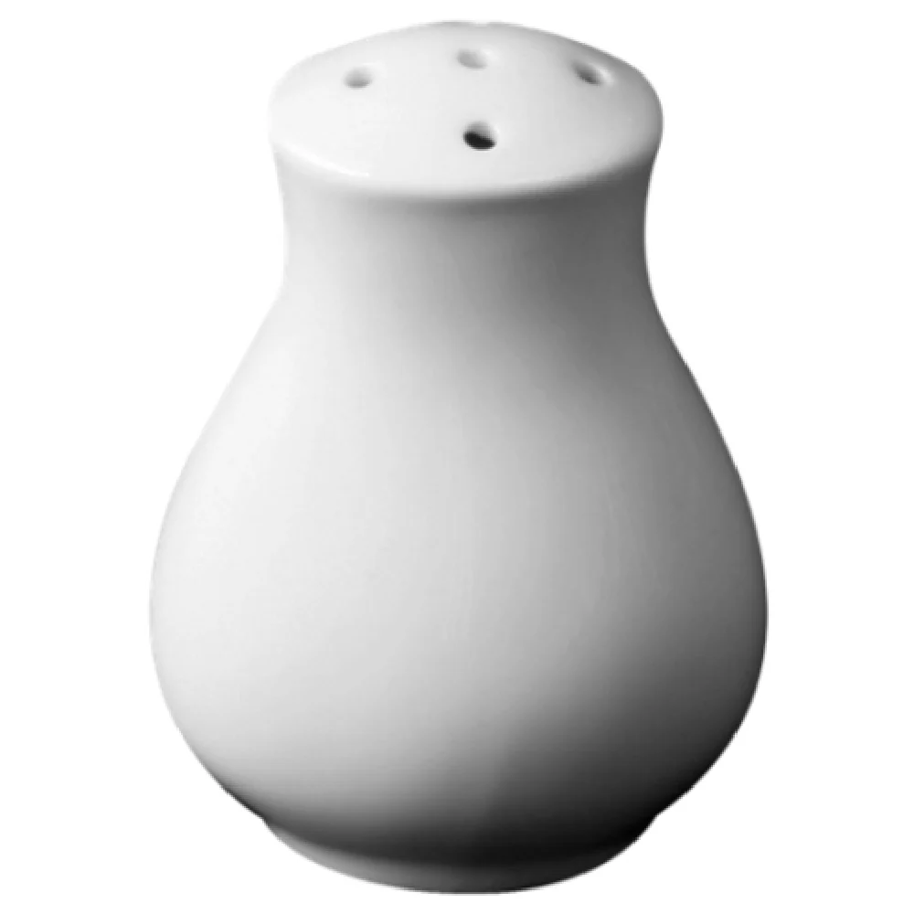 Cameo China 610-34P 2 Inch Pepper Shaker Vitrified Ceramic White