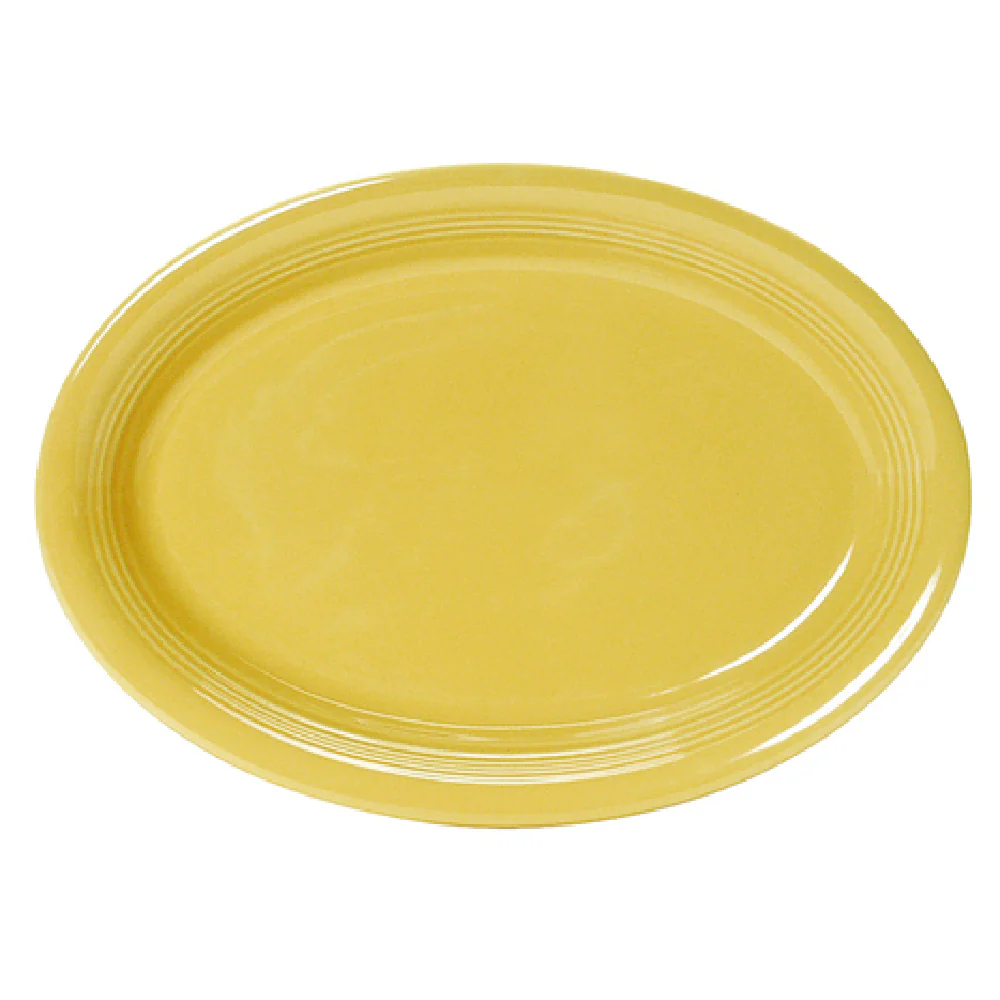 Tuxton CSH-0962 9-3/4 Inch Platter Oval Coupe Ceramic Microwave Safe