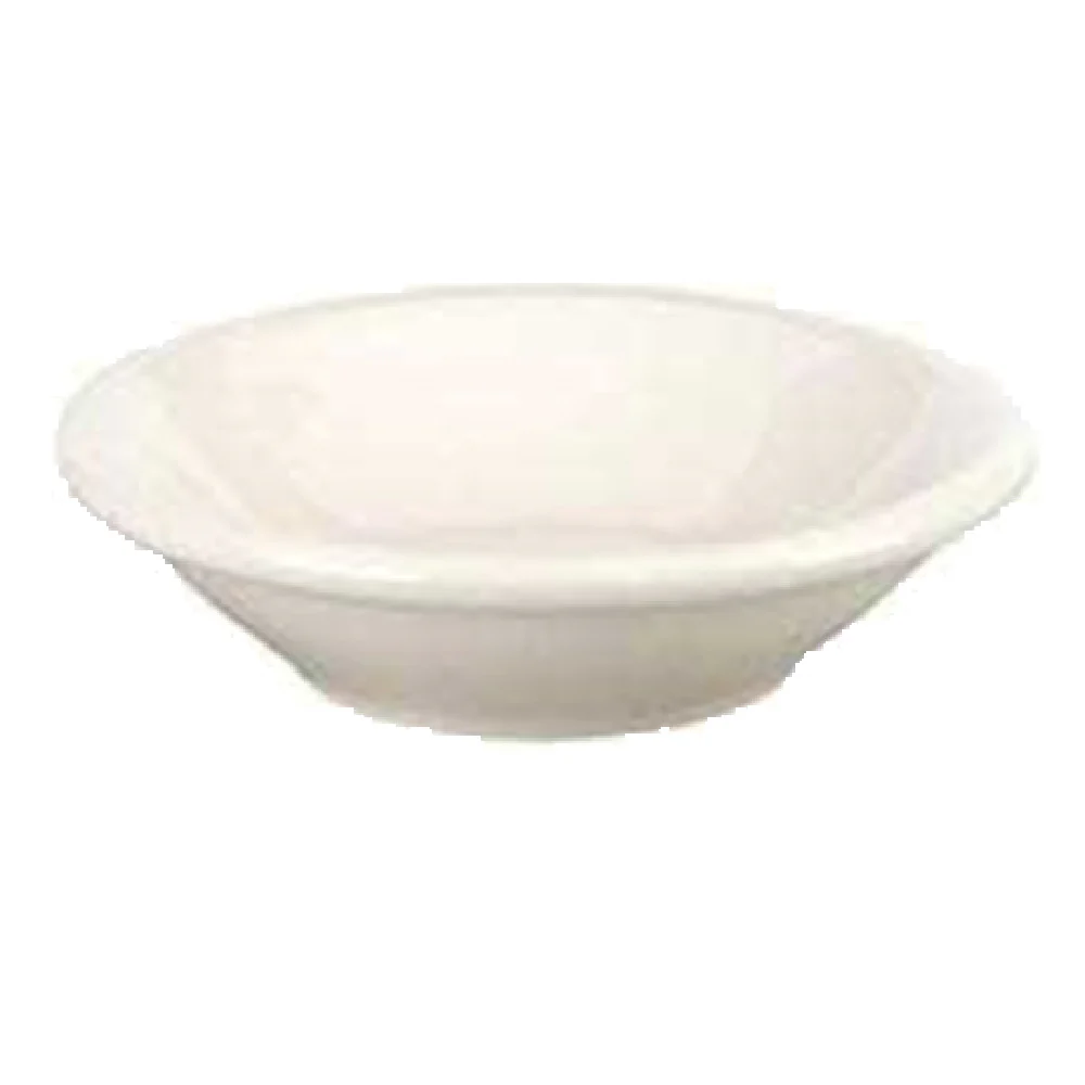Vertex China VNR-11 4 Oz Fruit Bowl White Round Narrow Rim Polished Foot