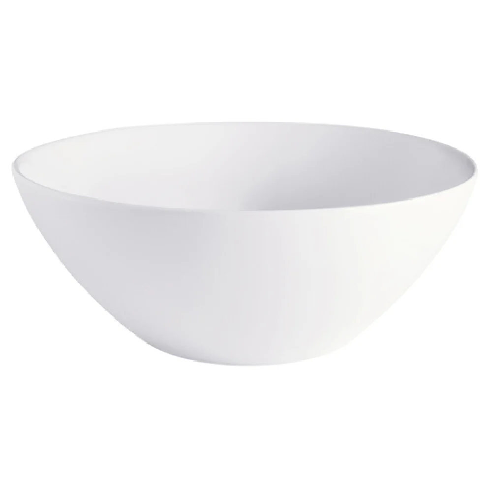 GET Enterprises PA1101527512 57.5 Oz Salad Bowl 9 Inch Round Porcelain Rolled Edge