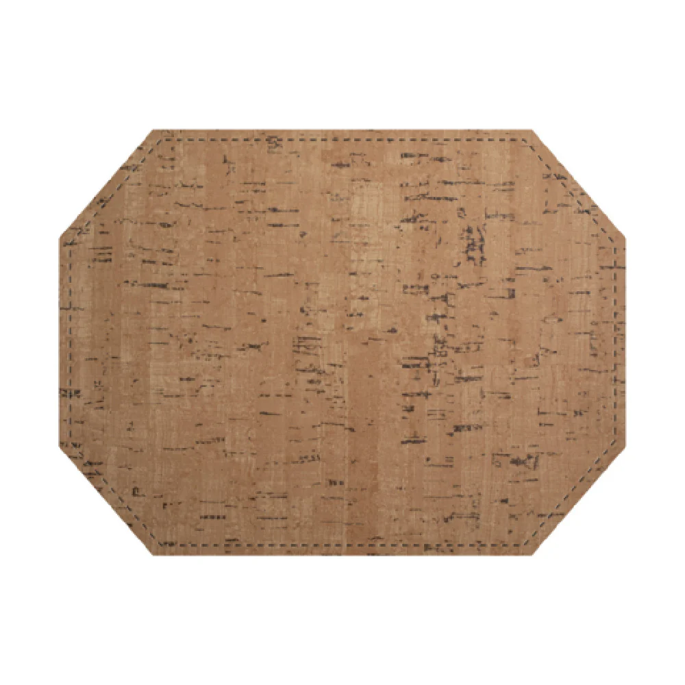 Risch PLACEMATDXOCT-VINO 16 Inch Vino Premium Placemat Octagonal Faux Cork Risch PLACEMATDXOCT-VINO 16 Inch Vino Premium Placemat Octagonal Faux Cork