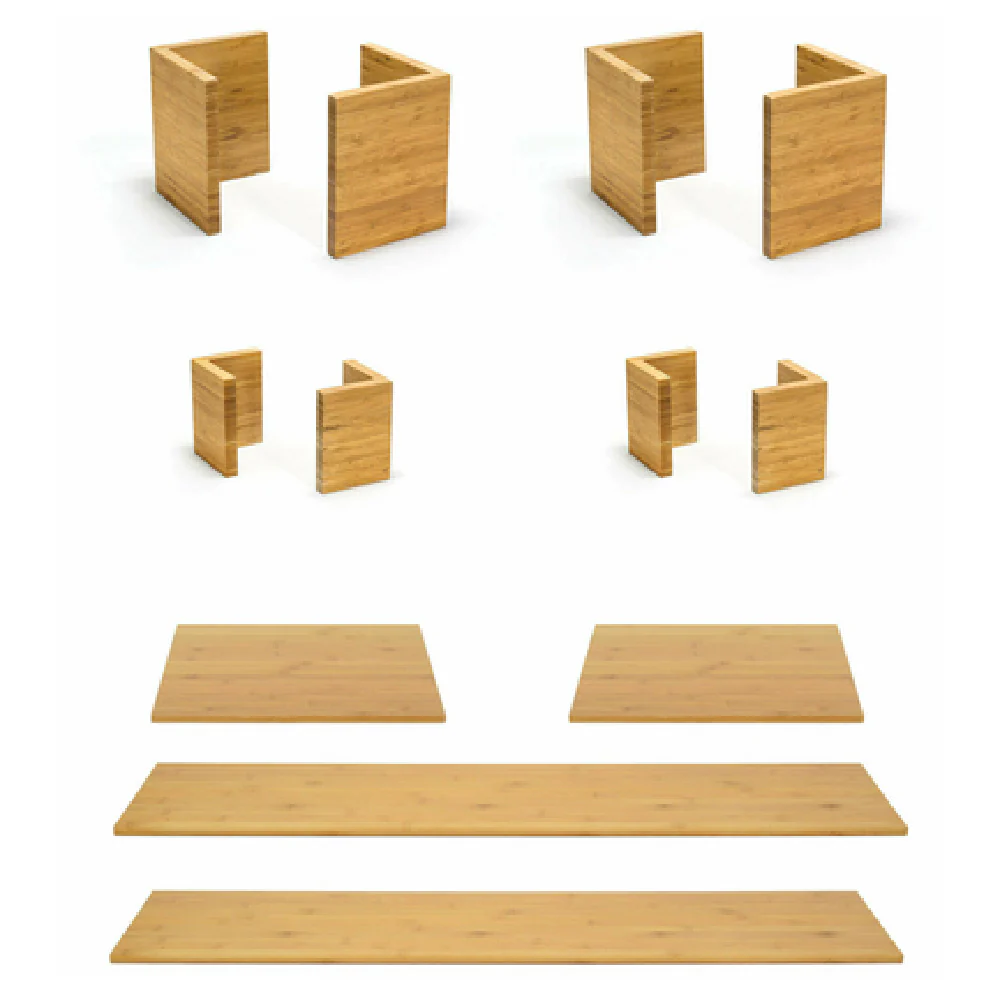 FOH BST048MUM28 Buffet Essentials Bamboo Natural Bamboo On Natural Includes Two BHO062BBB20 9