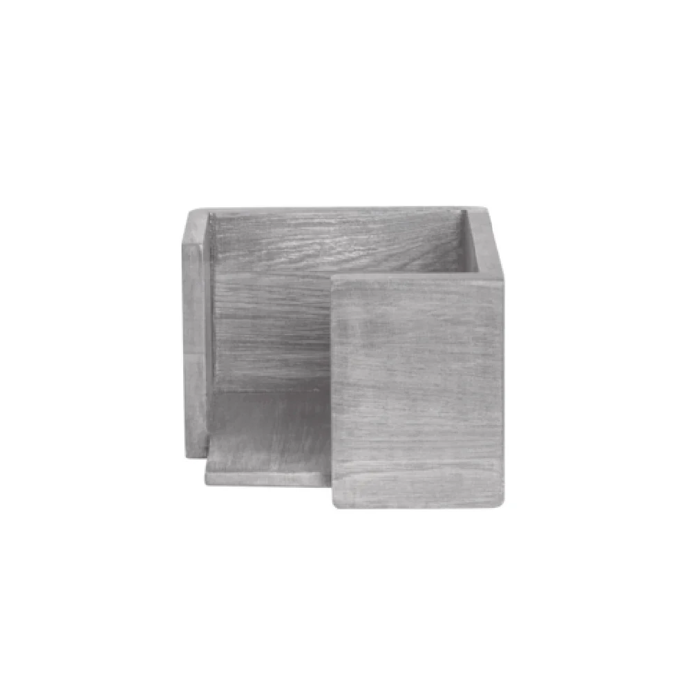 Steelite DWFBWDNH475GW 5.75 Inch Wood Napkin Holder Grey Wash Fusion Buffet Steelite DWFBWDNH475GW 5.75 Inch Wood Napkin Holder Grey Wash Fusion Buffet