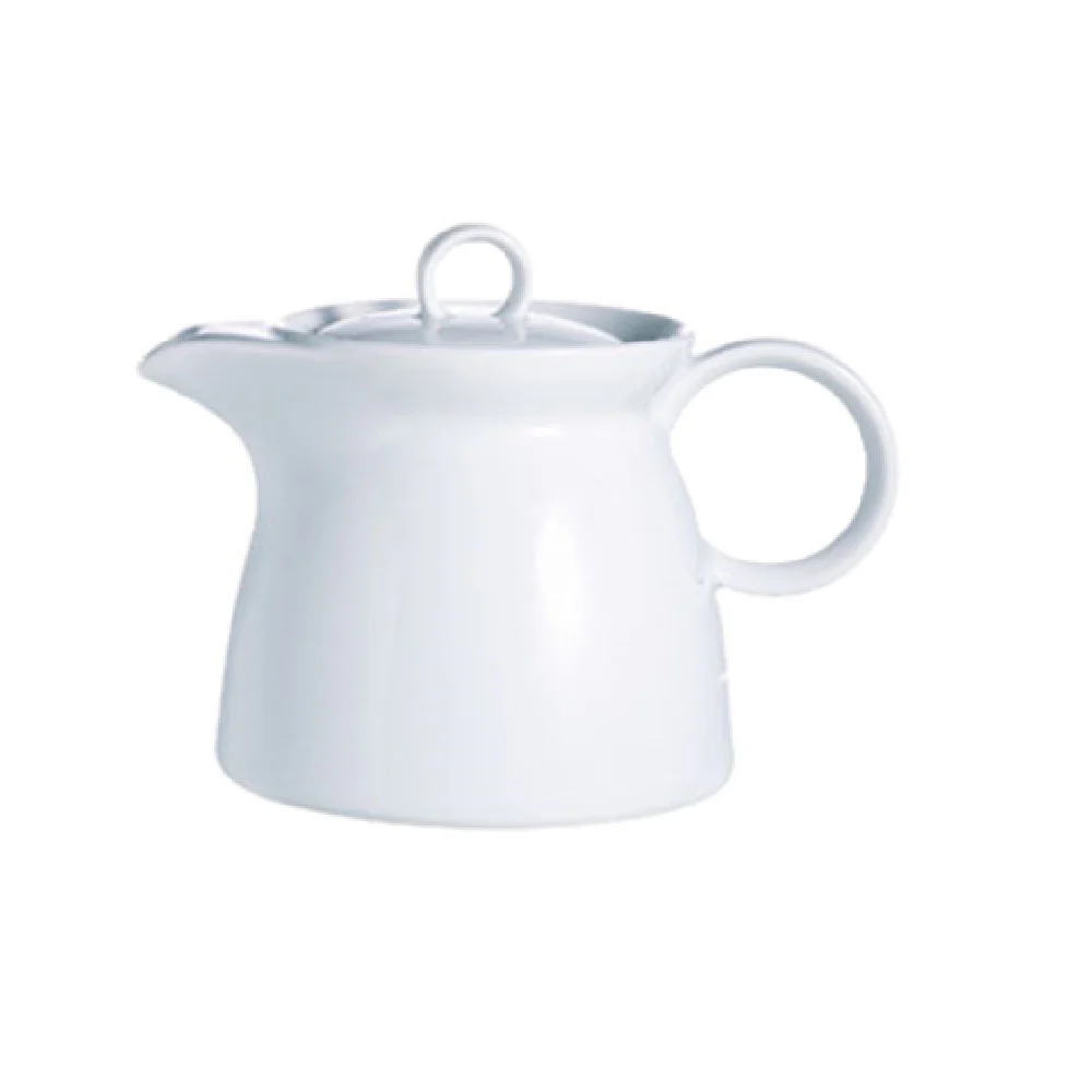 Arc Cardinal R0919 12 Oz Teapot High Alumina Porcelain with Lid 8 Packs