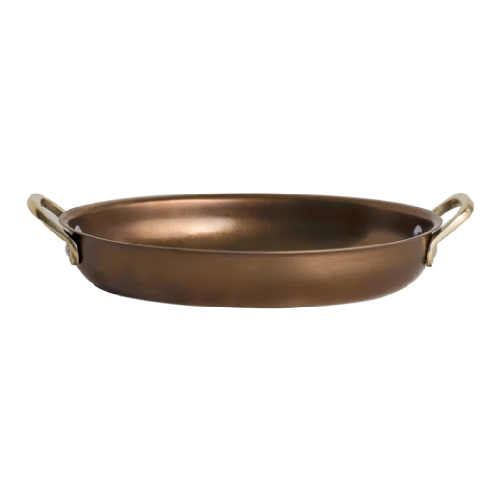 Steelite GWSSD21CV 8.0 Oz Oval Dish Vintage Copper Stainless Steel 10 Inch