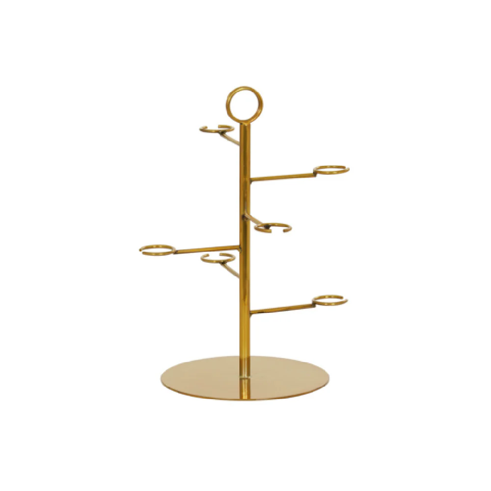 Cal-Mil 23763-130 15 Inch Display Stand Antique Brass Brooklyn Champagne Tower Cal-Mil 23763-130 15 Inch Display Stand Antique Brass Brooklyn Champagne Tower