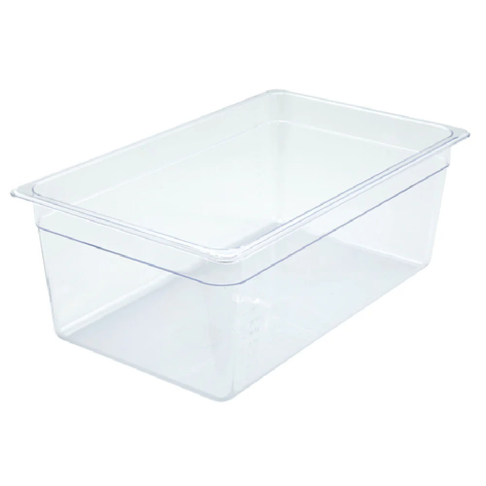 Winco SP7108 20-3/4 Inch Full Size Food Pan Clear Polycarbonate Break-Resistant