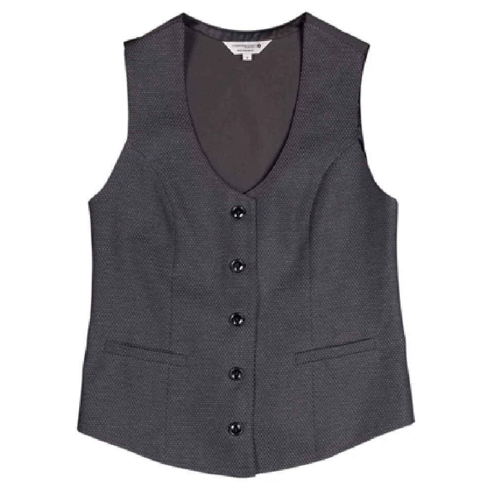 Chef Works VNN02WDIA2XL Women's Bridge Vest 2XL V-neck Gray Diamond Poly/cotton Chef Works VNN02WDIA2XL Women's Bridge Vest 2XL V-neck Gray Diamond Poly/cotton