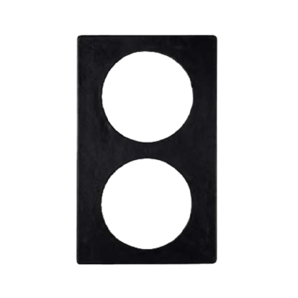 GET Enterprises 82726A7 20-13/16 Inch Stainless Steel Tile Inset With Two Round Cut-outs