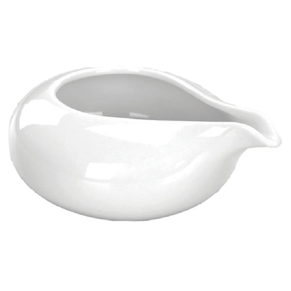 International Tableware VL-60 5 Oz Round Creamer Porcelain Lead Free White