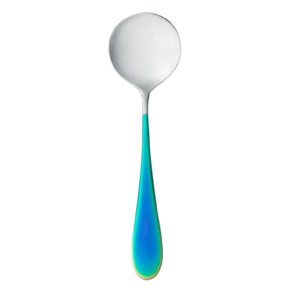 Libbey 933 016 6-3/8 Inch Bouillon Spoon Chroma PVD Handle 18/10 Stainless Steel Libbey 933 016 6-3/8 Inch Bouillon Spoon Chroma PVD Handle 18/10 Stainless Steel