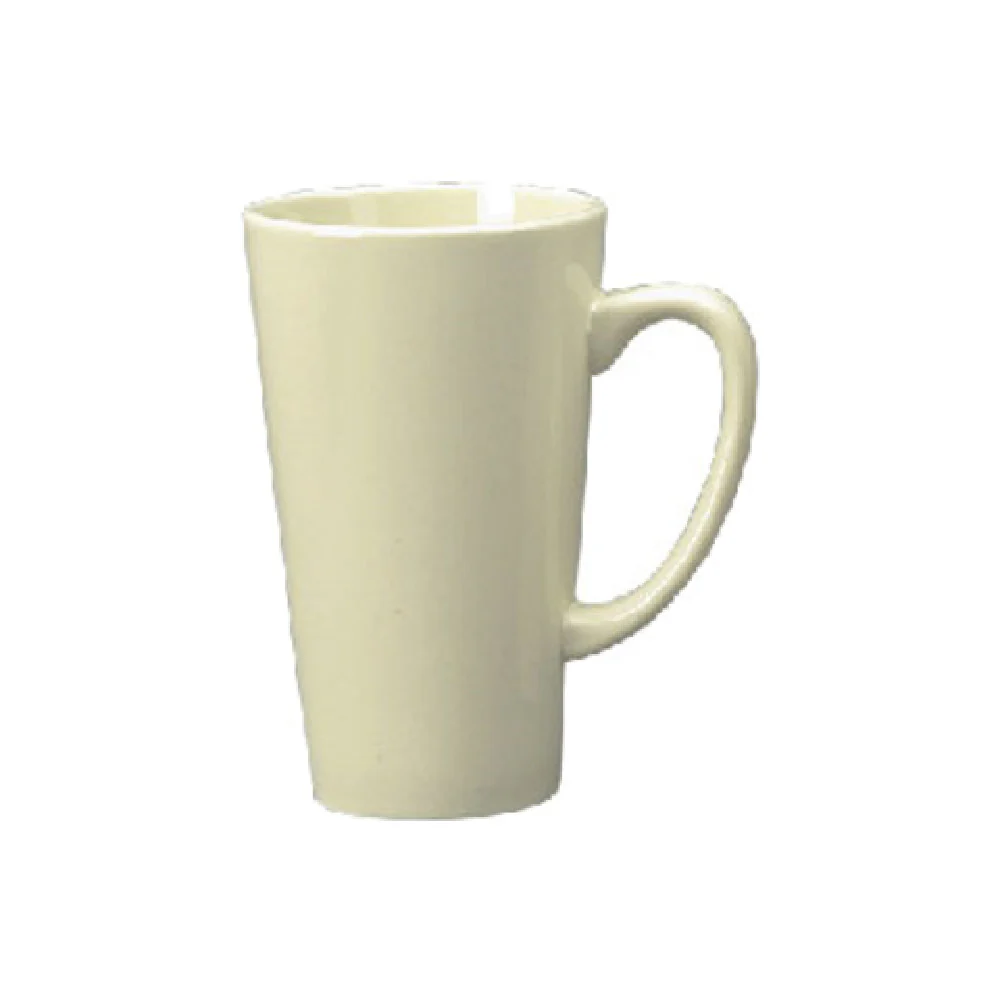 International Tableware 867-01 16 Oz Funnel Cup Ceramic with Handle White