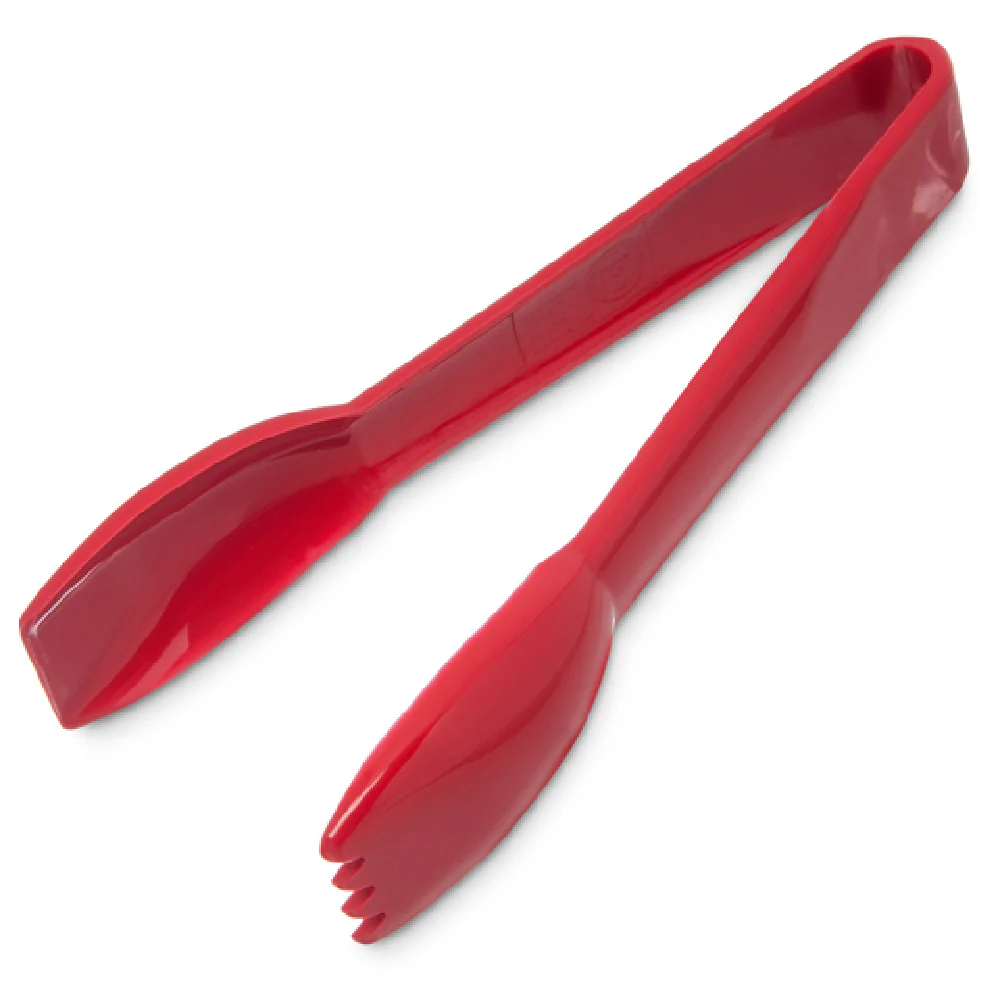 Carlisle 460605 6 Inch Salad Tongs Plastic Red Dishwasher Safe Made in USA Carlisle 460605 6 Inch Salad Tongs Plastic Red Dishwasher Safe Made in USA