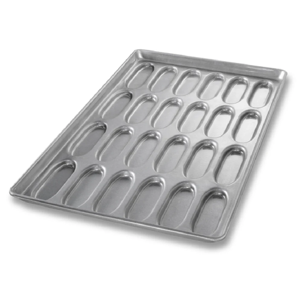 Chicago Metallic 42415 17 Inch Hot Dog Bun Pan 24 Compartments Aluminized Steel