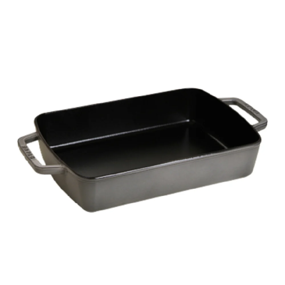 Zwilling 1303018 3.25 Qt Cast Iron Roasting Pan with Handles Graphite Grey
