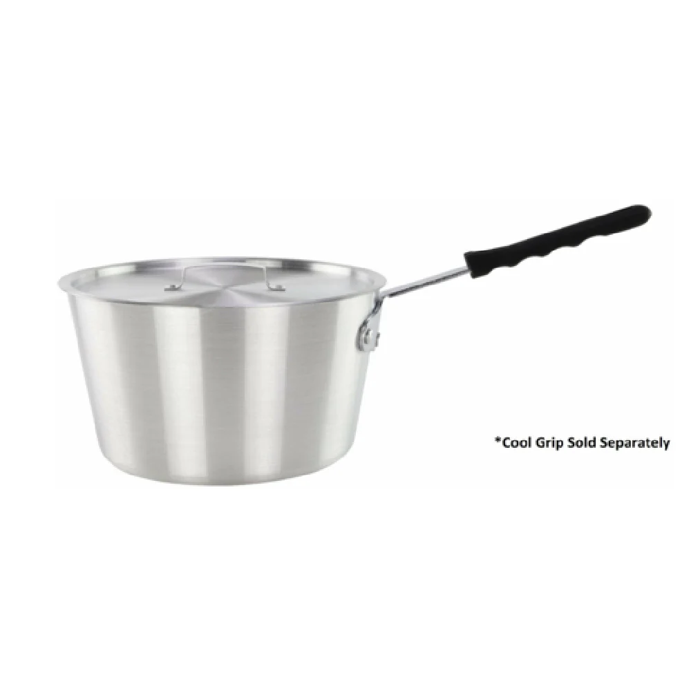 Tuxton WASEL160 5 Qt Sauce Pan Aluminum Plated Cast Iron Handle with Lid Tuxton WASEL160 5 Qt Sauce Pan Aluminum Plated Cast Iron Handle with Lid