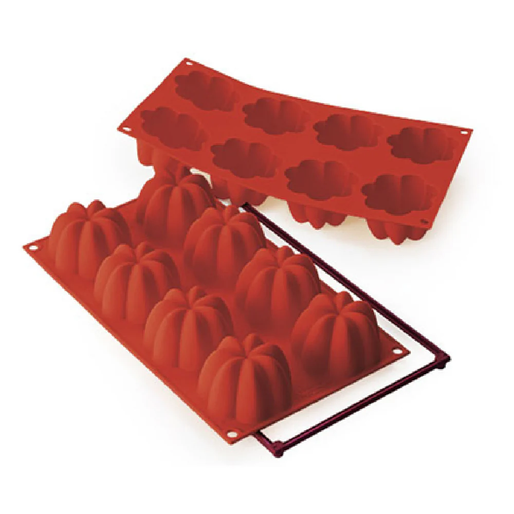 Louis Tellier SF154 12 Inch Mold Charlotte 3-1/2 Oz Non-Toxic Silicone Red