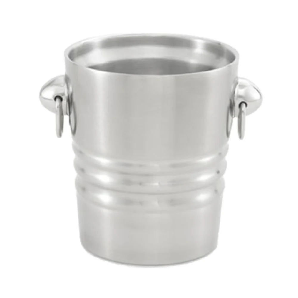 Vollrath 46616 2.1 Quart Double Wall Insulated Wine Bucket Stainless Steel Satin Finish