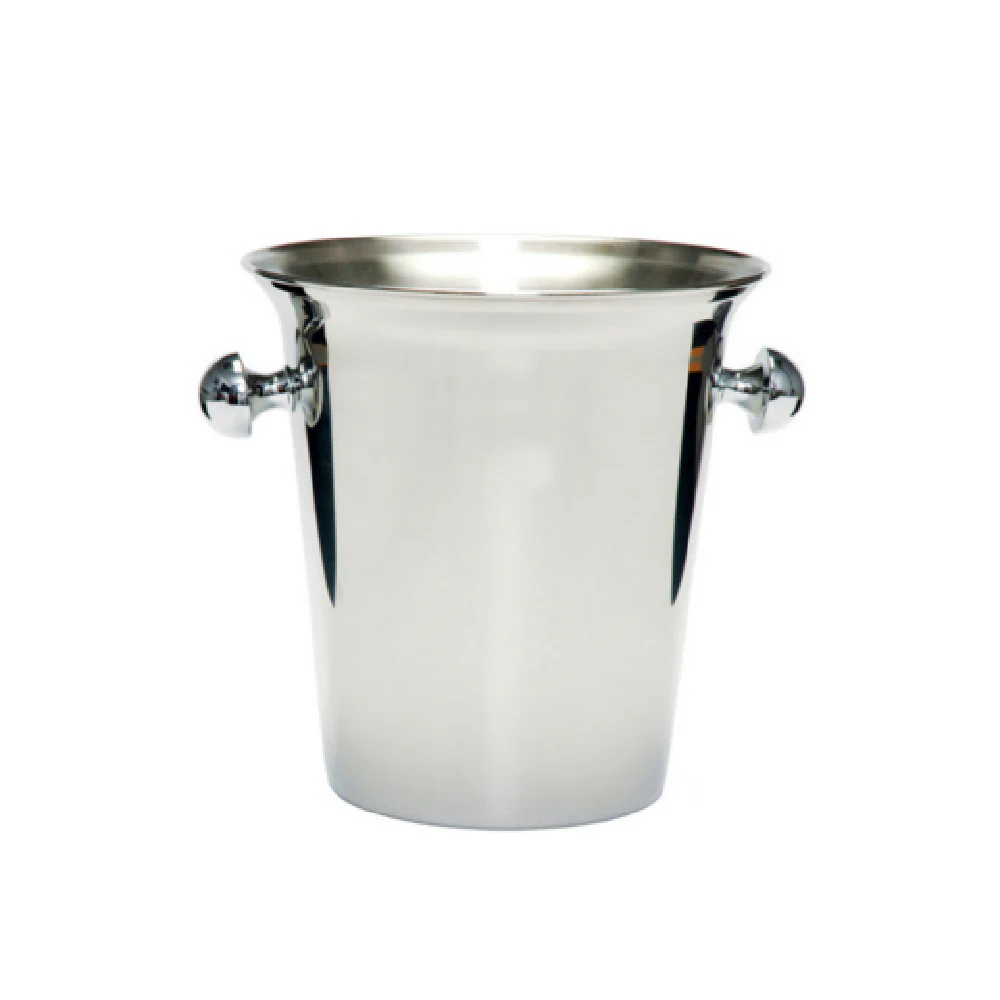 Fortessa 2.5.003.00.325 8.5 Inch Wine Bucket With Knob Stainless Steel Fortessa 2.5.003.00.325 8.5 Inch Wine Bucket With Knob Stainless Steel