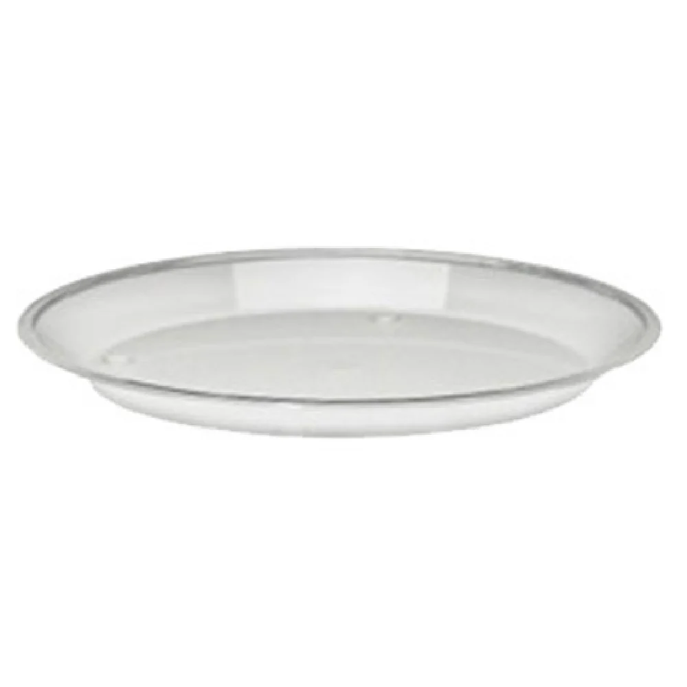 Cal Mil 315-12-12 12 Inch Diameter Acrylic Turn N Serve Shallow Tray Clear