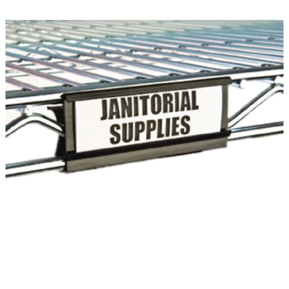 1880 Hospitality FUTL3BK 3 Inch Shelf Label Black Plastic 4 Packs 1880 Hospitality FUTL3BK 3 Inch Shelf Label Black Plastic 4 Packs