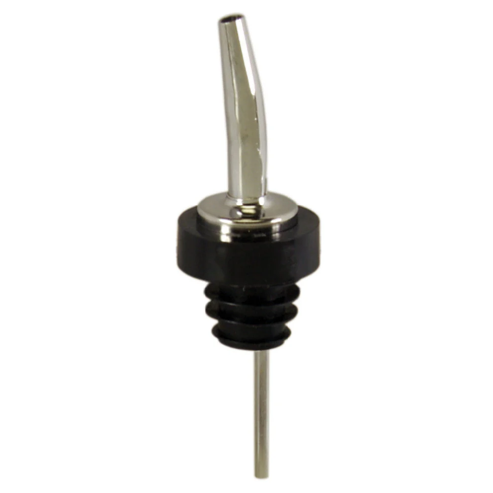 Spill-Stop 285-51 Liquor Pourer Chrome with Poly-kork Black Collar Spill-Stop 285-51 Liquor Pourer Chrome with Poly-kork Black Collar