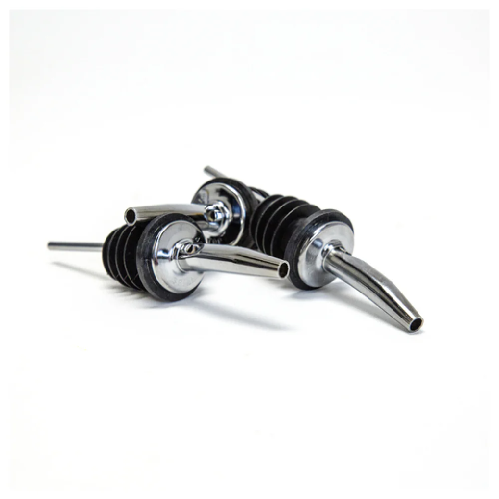 Spill-Stop 285-51 Liquor Pourer Chrome with Poly-kork Black Collar Spill-Stop 285-51 Liquor Pourer Chrome with Poly-kork Black Collar
