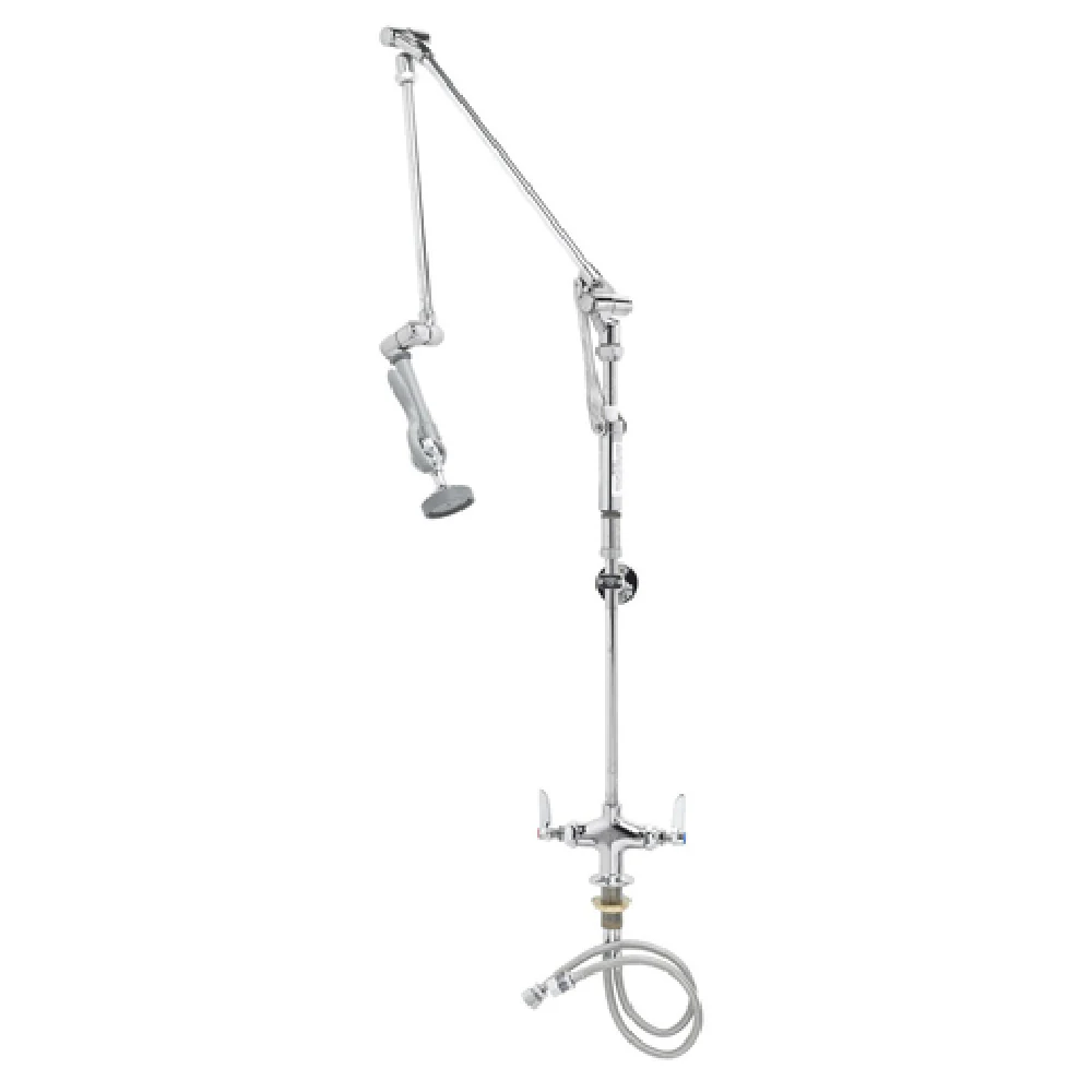 T&S Brass B-0114-01 Pre-Rinse Faucet 1.15 GPM Deck Mount Stainless Steel with Retractable Arm T&S Brass B-0114-01 Pre-Rinse Faucet 1.15 GPM Deck Mount Stainless Steel with Retractable Arm
