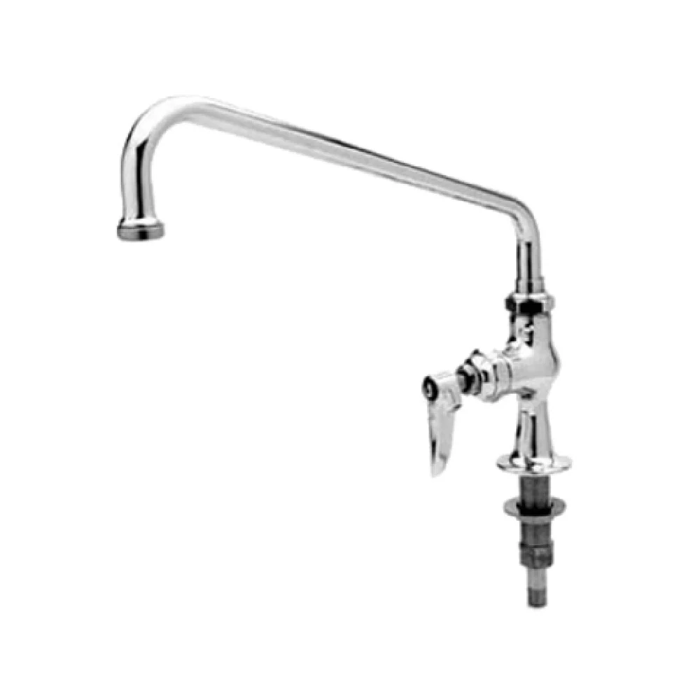 T&S Brass B-0206-M 12 Inch Swing Nozzle Pantry Faucet Deck Mounted Lever Handle
