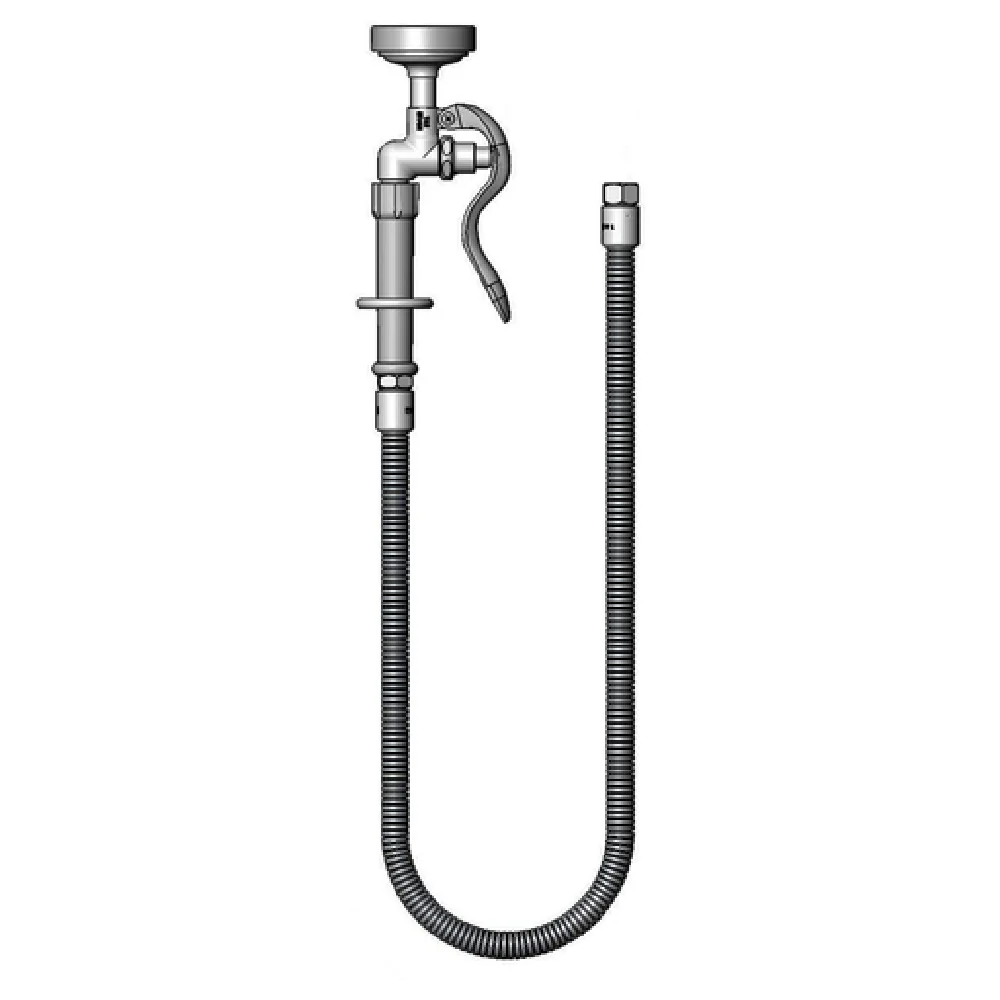 T&S Brass B-0044-H3 44 Inch Hose Pre-Rinse Stainless Steel with Adapters T&S Brass B-0044-H3 44 Inch Hose Pre-Rinse Stainless Steel with Adapters