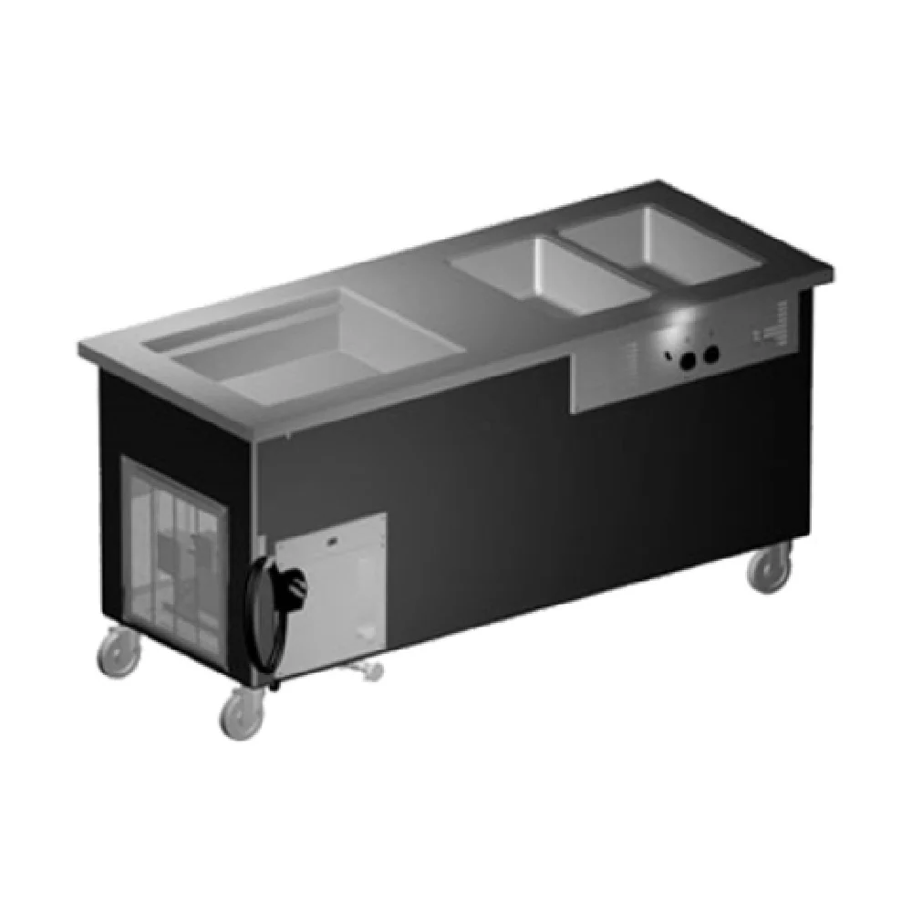 Delfield KH2CR-74-BP 74 Inch Hot and Cold Serving Counter Stainless Steel Top