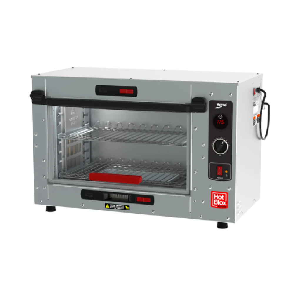 Metro HBCS4-B 32 Inch Insulated Electric Heated Cabinet with 2 Shelves Aluminum Metro HBCS4-B 32 Inch Insulated Electric Heated Cabinet with 2 Shelves Aluminum