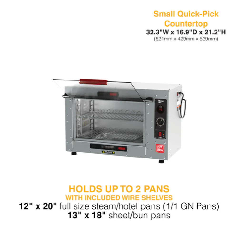Metro HBCS4-B 32 Inch Insulated Electric Heated Cabinet with 2 Shelves Aluminum Metro HBCS4-B 32 Inch Insulated Electric Heated Cabinet with 2 Shelves Aluminum