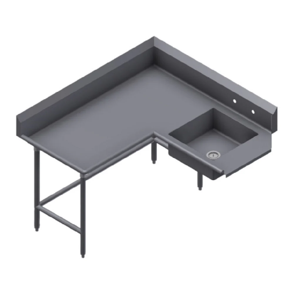 Winholt SDT-16-C-120L 120Inch Width Corner Dishtable Soiled Left-right Operation Winholt SDT-16-C-120L 120Inch Width Corner Dishtable Soiled Left-right Operation