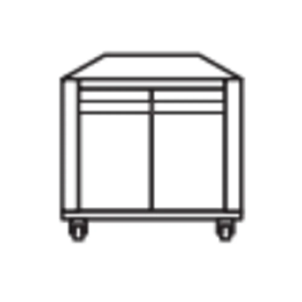 Moretti Forni T64 SC/60 23 Inch Enclosed Stand Support with Casters for T64EV Oven Moretti Forni T64 SC/60 23 Inch Enclosed Stand Support with Casters for T64EV Oven