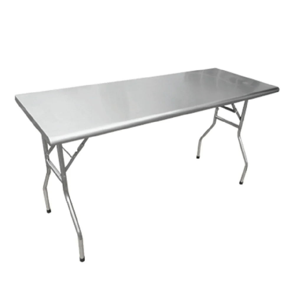 Omcan 41233 72 Inch Folding Table with Stainless Steel Surface