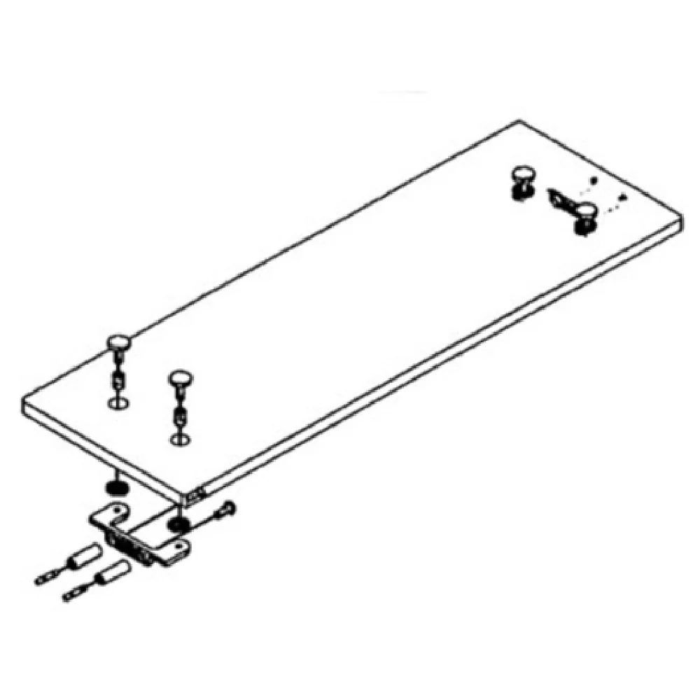 Atlas Metal SKE8-4-1H 8 Inch Shelf Kit 12mm Tempered Glass NSF Atlas Metal SKE8-4-1H 8 Inch Shelf Kit 12mm Tempered Glass NSF