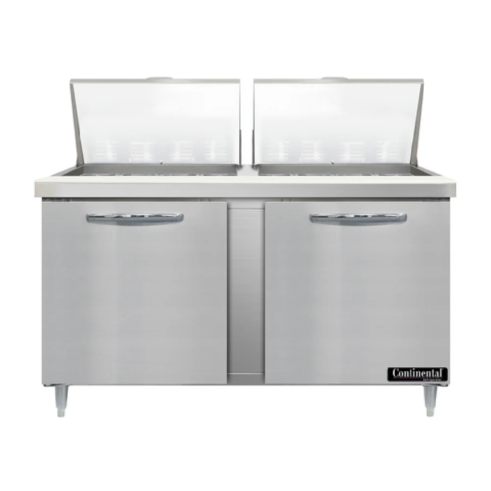 Continental Refrigerator D60N24M 60 Inch Stainless Steel Designer Line Sandwich Unit Continental Refrigerator D60N24M 60 Inch Stainless Steel Designer Line Sandwich Unit