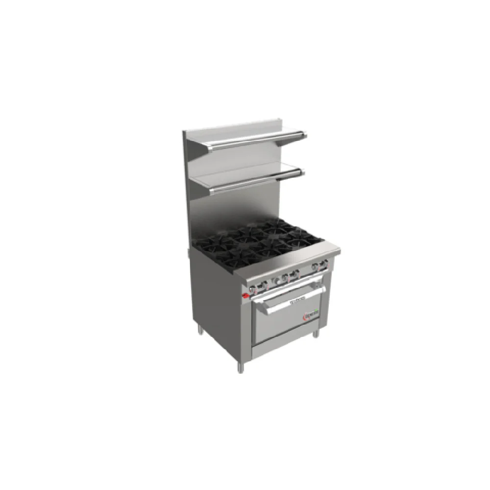 Venancio G36ST-36B_LP 36 Inch Gas Restaurant Range with 6 Burners 143000 BTU Venancio G36ST-36B_LP 36 Inch Gas Restaurant Range with 6 Burners 143000 BTU