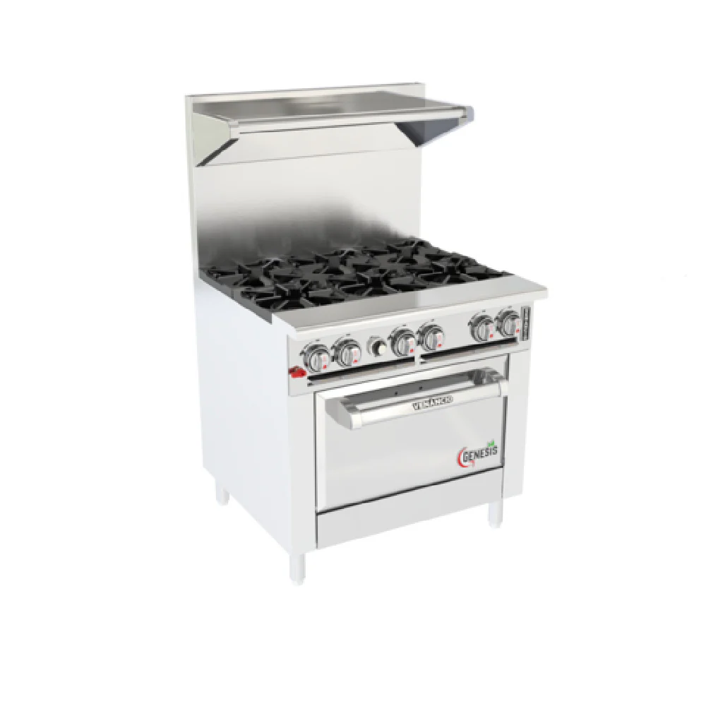 Venancio G36ST-36B_LP 36 Inch Gas Restaurant Range with 6 Burners 143000 BTU Venancio G36ST-36B_LP 36 Inch Gas Restaurant Range with 6 Burners 143000 BTU