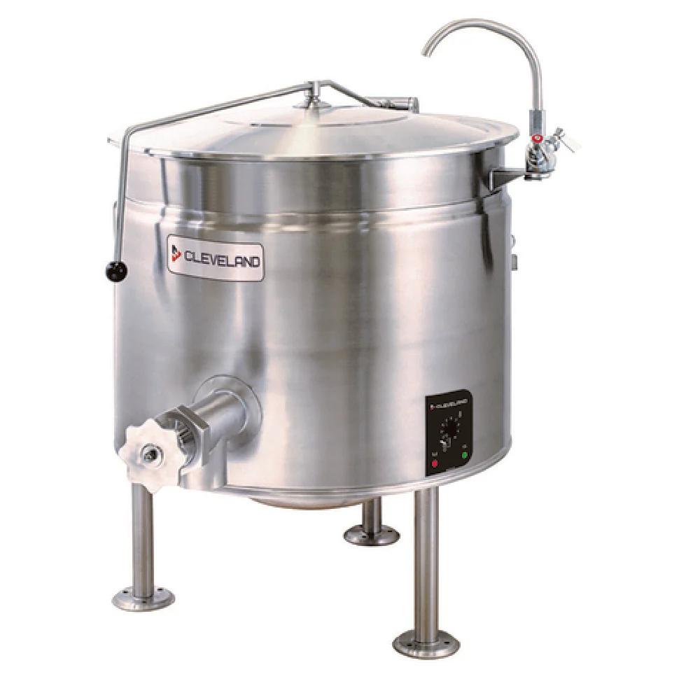 Cleveland KEL40SH_240/60/3 34 Inch Electric Steam Jacketed Kettle 40 Gallon