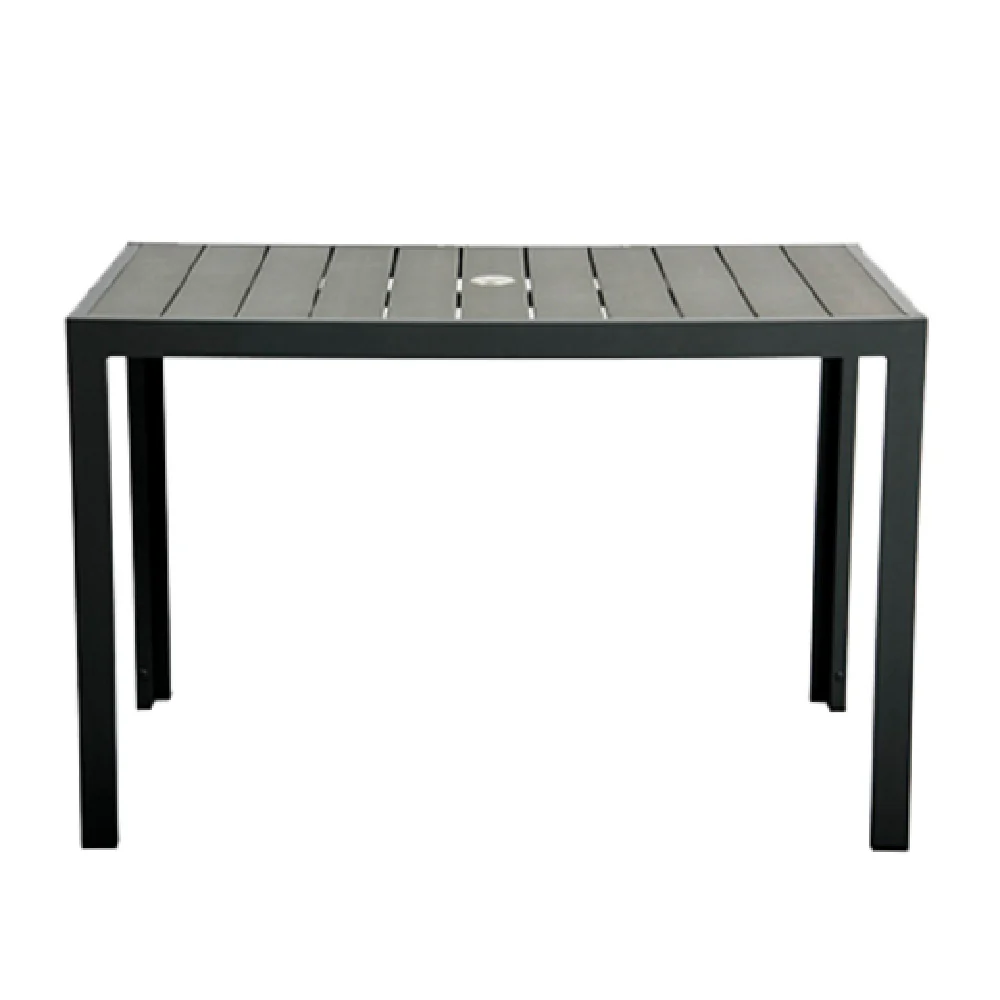 Plantation Prestige Commercial Furniture 8773030-01 30 Inch Square Table with Faux Wood Top Plantation Prestige Commercial Furniture 8773030-01 30 Inch Square Table with Faux Wood Top