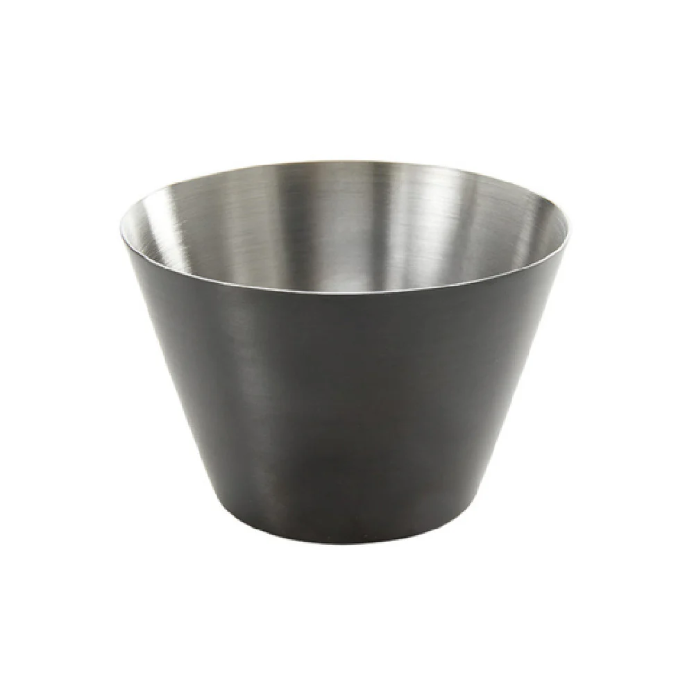 American Metalcraft SATSCB4 4 Oz Sauce Cup Black Round Stainless Steel