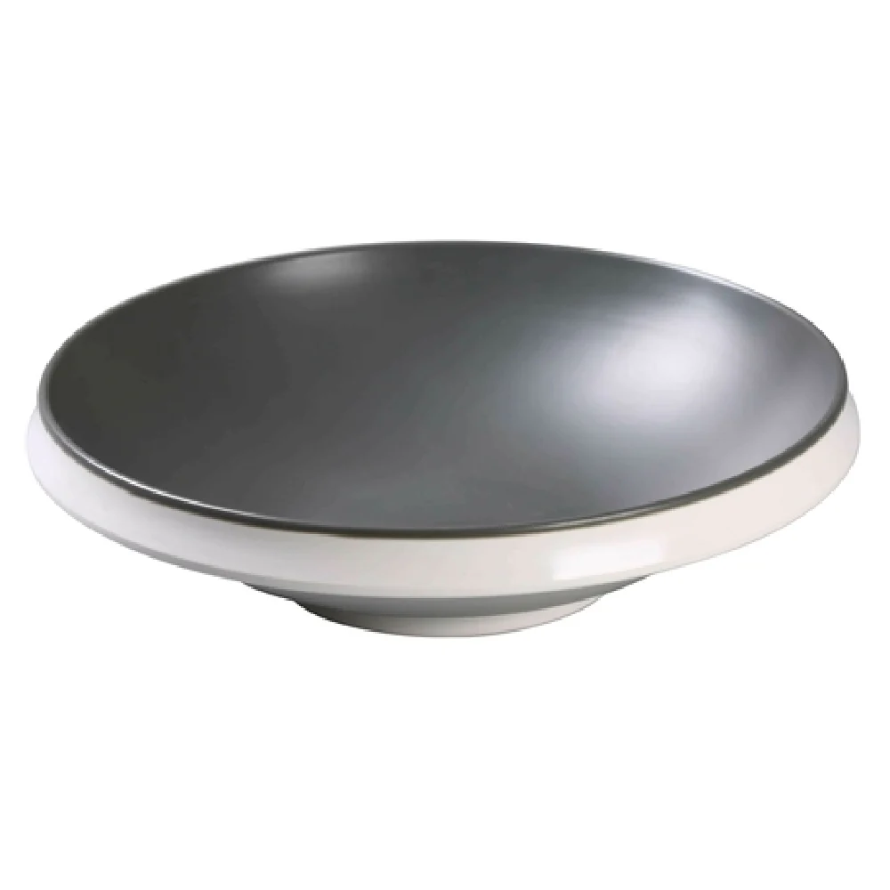 Yanco DI-612 98 Oz. Round Bowl Dishwasher Safe Melamine Two Tone 12-1/2 Inch Yanco DI-612 98 Oz. Round Bowl Dishwasher Safe Melamine Two Tone 12-1/2 Inch