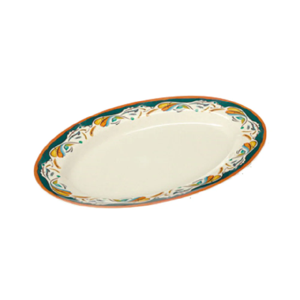GET Enterprises OP-621-BF 21 Inch Platter Black Break-Resistant Melamine GET Enterprises OP-621-BF 21 Inch Platter Black Break-Resistant Melamine