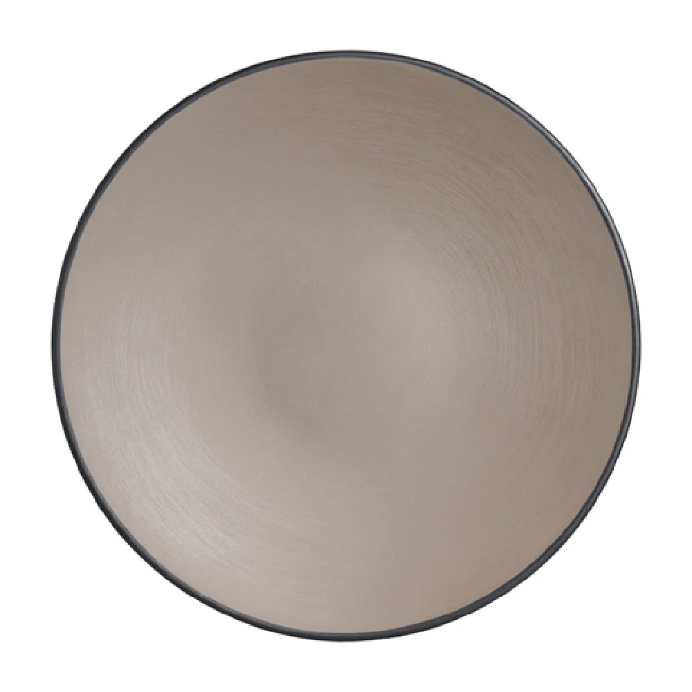 Steelite 7810JB019 9 Inch Round Plate Sandstone Melamine - Pack of 2 Dozen