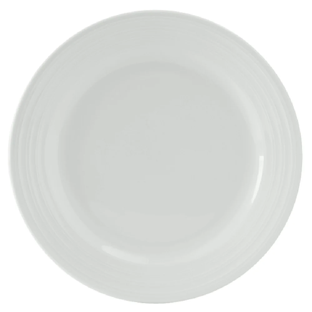 Tuxton FPA-062 6-1/4 Inch Round Plate Porcelain White Dishwasher Safe