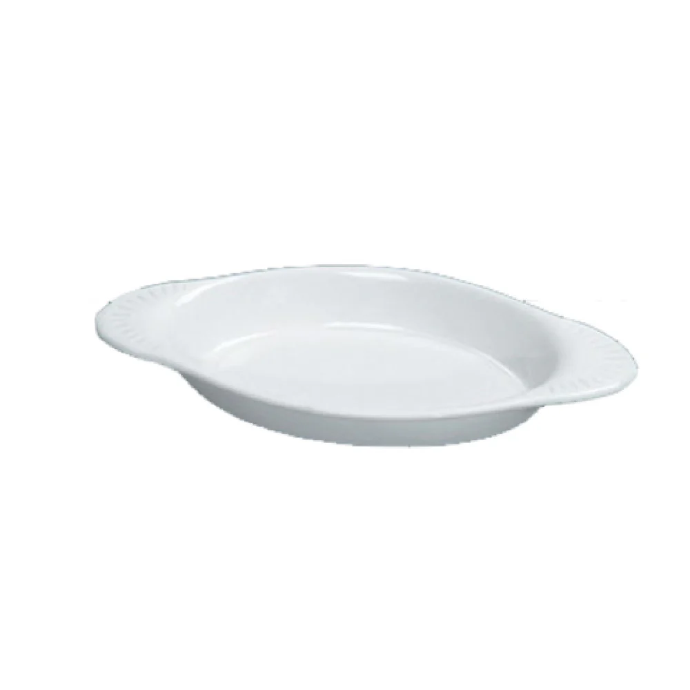Yanco CO-8-P 8 Oz Accessories Welsh Rarebit Oval Dishwasher Oven Microwave Safe Porcelain