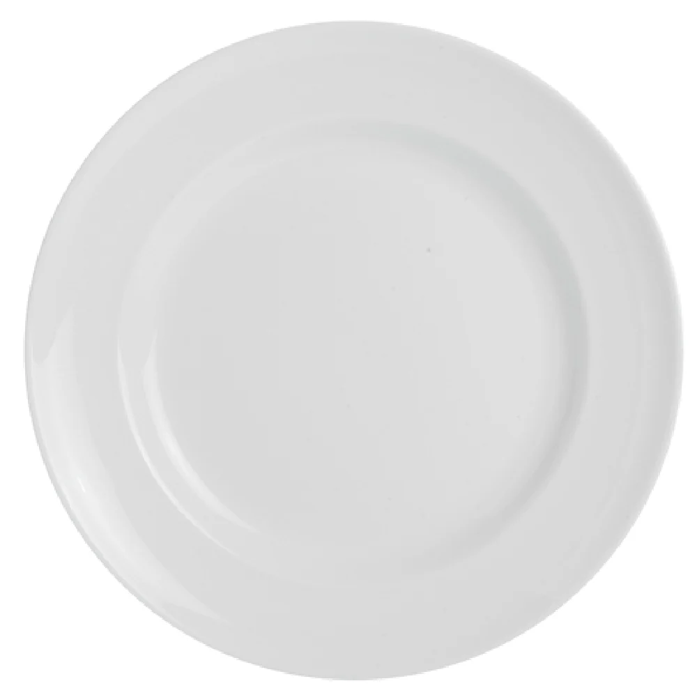 Steelite 6940E6052 11 Inch Banquet Rim Plate Porcelain White Dishwasher Safe